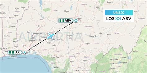 UN521 Flight Status United Nigeria Airlines: Abuja to Lagos .